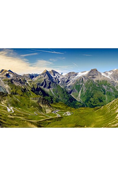 Zumzeria Tablou Canvas Grossglockner Mountain In Austria, 80x50cm, tabloucanv...