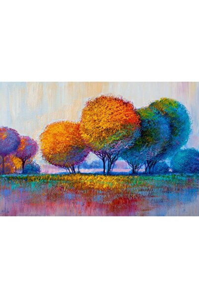 Zumzeria Tablou Canvas A Pallete Of Trees, 80x50cm, tabloucanvas324, ®