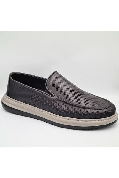 Greyder 64696 Black Genuine Print Leather Men's Daily Casual Comfort Shoes