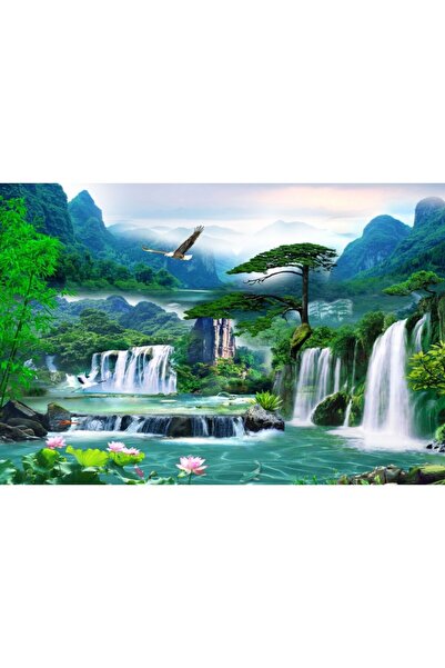 Zumzeria Tablou Canvas Mural Painting Of A Fairytale Landscape, 80x50cm, tabl...