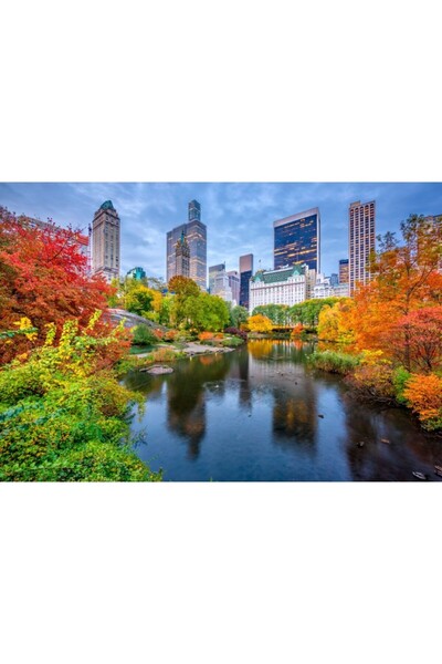 Zumzeria Tablou Canvas November Twilight In American City, 80x50cm, tabloucanvas1227, ®