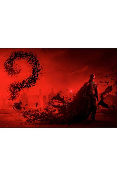 Zumzeria Tablou Canvas The Batman Solving The Riddle, 80x50cm, tablou542, Zumzeria ®