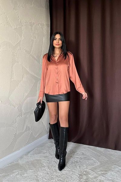 KAZAK Tile Satin Shirt