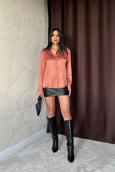 KAZAK Tile Satin Shirt