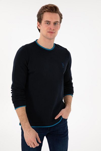 U.S. Polo Assn. Мъжки тъмносин пуловер