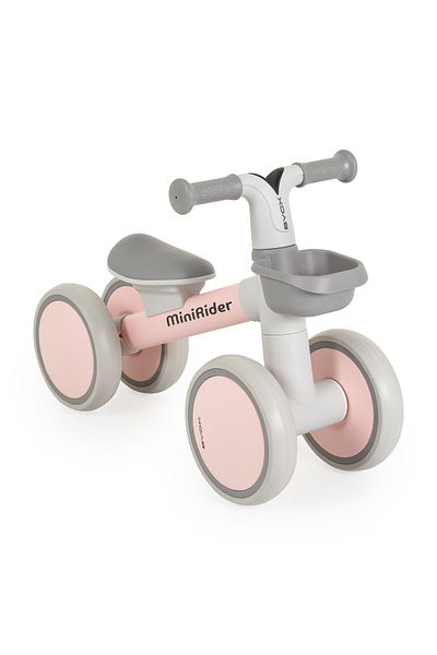 OEM Bicicleta de Echilibru copii 1-3 Ani, Byox Mini Rider Roz, Scaun reglabil, Cauciucuri silentioase