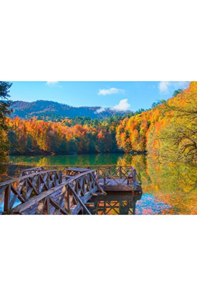 Zumzeria Tablou Canvas Mesmerizing November Mouantain Landscape, 80x50cm, tabloucanvas1152, Zumzeria ®