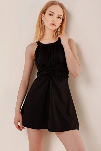 hazelin Women's Black Shorts Dress Swimsuit Hzl25S-Ar19211