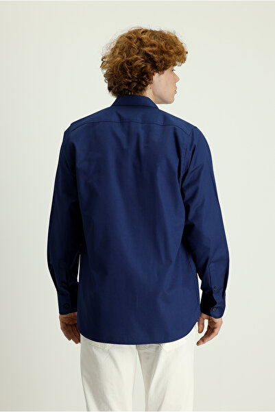 Kiğılı Cămașă oversize din bumbac - mânecă lungă și buzunare