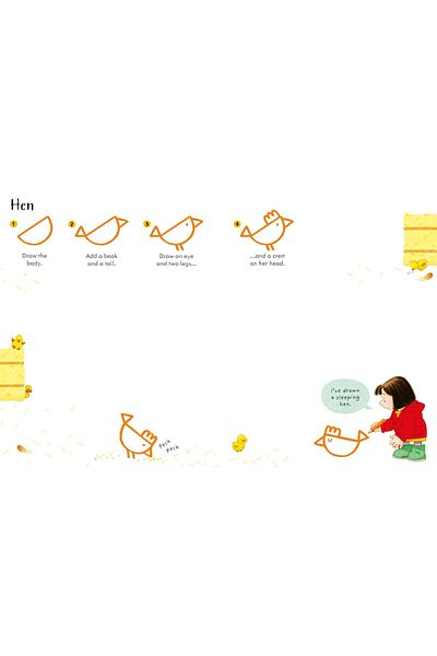 Usborne Children's book - Poppy and Sam's Step-by-Step Drawing Book