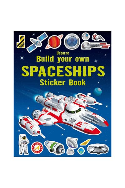 Usborne Carte Cu Stickere - Build Your Own Spaceships Sticker Book