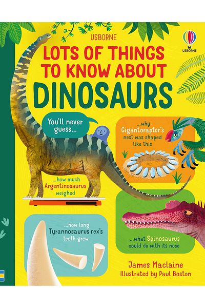 Usborne Carte Pentru Copii, , Lots Of Things To Know About Dinosaurs, 6 Ani