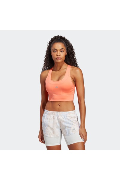 adidas Γυναικείο πορτοκαλί αθλητικό σουτιέν για τρέξιμο (IC8005)