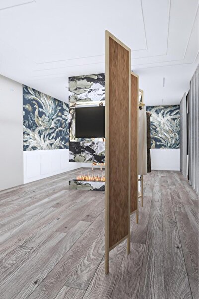 Fupe Shop Doğal Ahşap Meşe Ayna Askılık 6 Kanat Paravan 000025