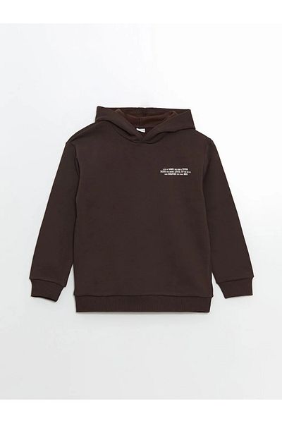 LC Waikiki Lcw Kids Brown Hooded Boys Thick Tracksuit Suit