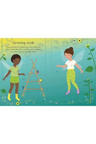 Usborne Little Sticker Dolly Dressing Garden Fairy