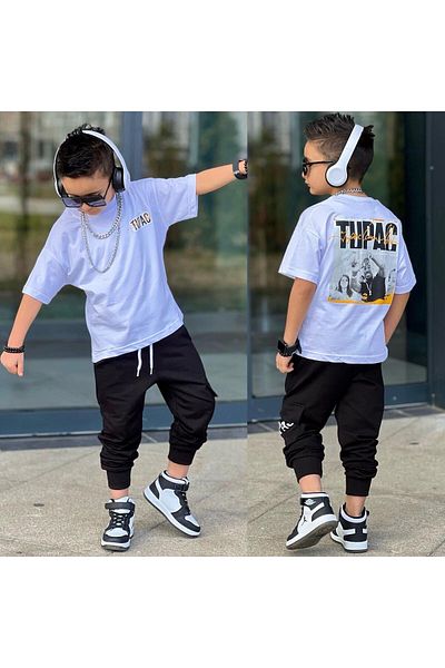 MUMİKİDS Trening pentru băiat Tricou Set de sus și de jos