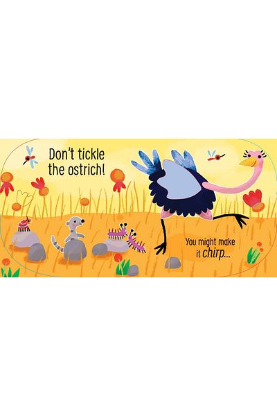 Usborne Children's Book - Don't Tickle The Monkey - Sensory Book With Monkey Sounds