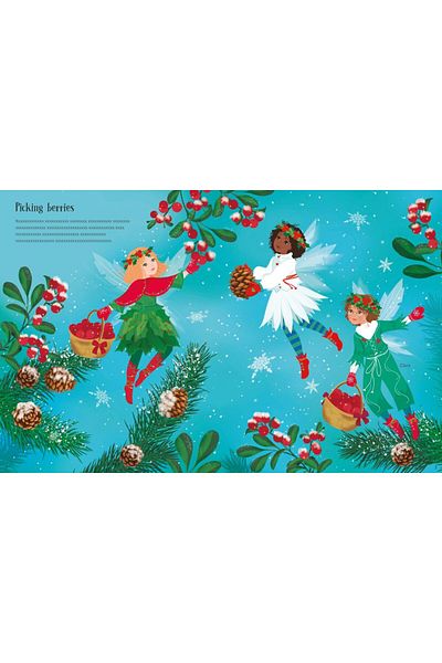 Usborne Children's Book, , Sticker Dolly Dressing Christmas Fairies, 5 Years