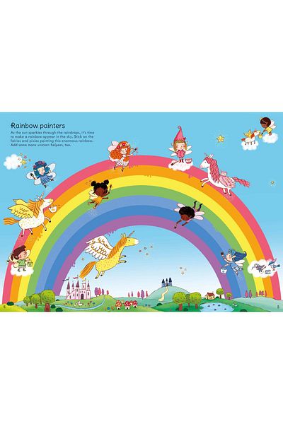 Usborne Rainbow Children's Book - Little First Stickers Rainbows