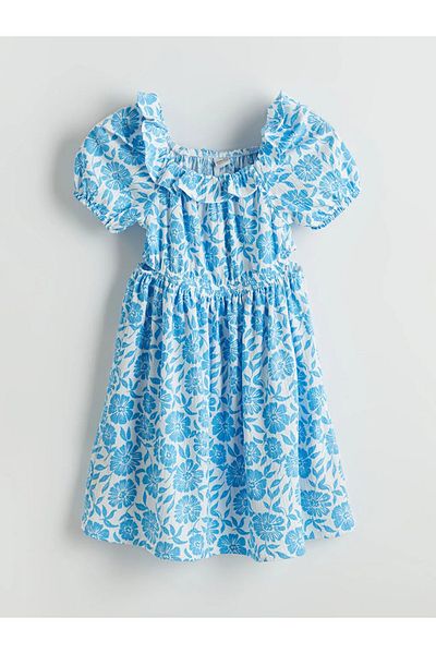 LC Waikiki LCW Kids Weißes Blumenmädchenkleid