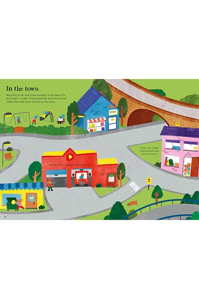Usborne Little First Stickers Tractors and Trucks