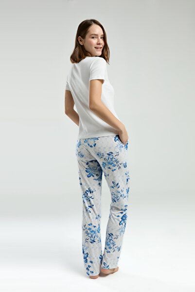 Pierre Cardin Women's White Short Sleeve Placket Collar Camisole Pajama Set Thclvr.70.Pcr