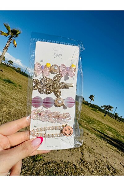 MARAL HAİR ACCESSORİES 5 li yan Toka seti