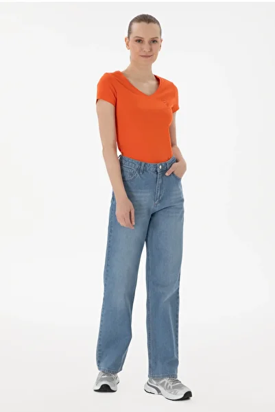 U.S. Polo Assn. U.S Polo Assn V-Neck Extra Slim Fit Women's T-Shirt