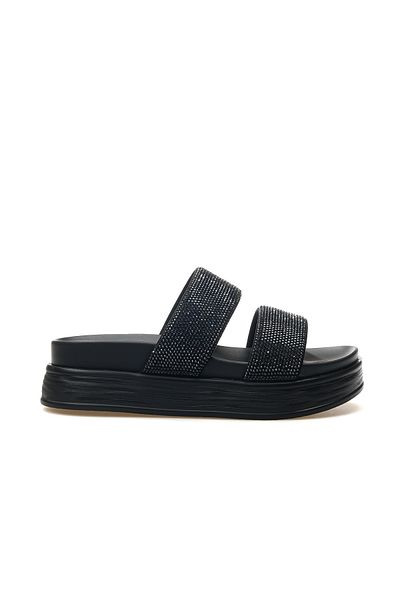 Guja Women's Stone Detailed Daily Slippers 25Y 25Y416 Z Black
