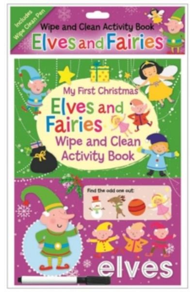 North Parade Children's Book, Wipe Clean Acv'ty Bk - Elves, 3 Years