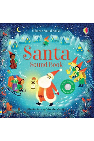 Usborne Carte cu sunete de Mos Craciun - Santa Sound Book