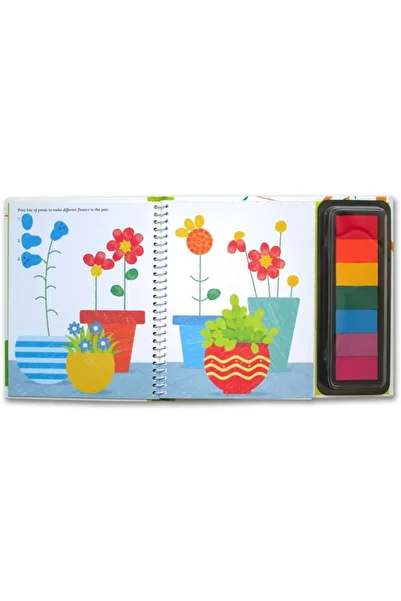 Usborne Carte cu activitati de pictat cu degetelele - Fingerprint Activities Garden