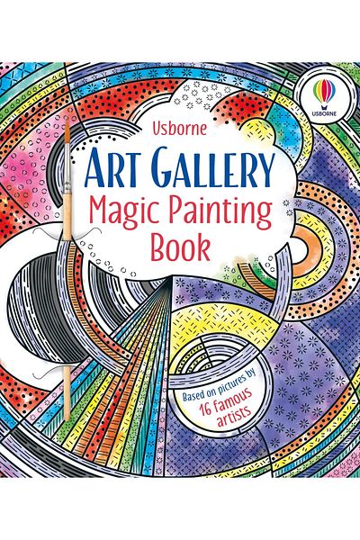 Usborne Children's book, Usborne, Art Gallery Magic Painting Book, 5+ years