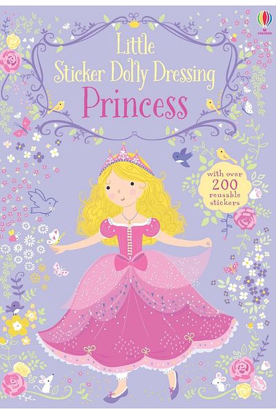 Usborne Children's Book - Little Sticker Dolly Dressing Princess