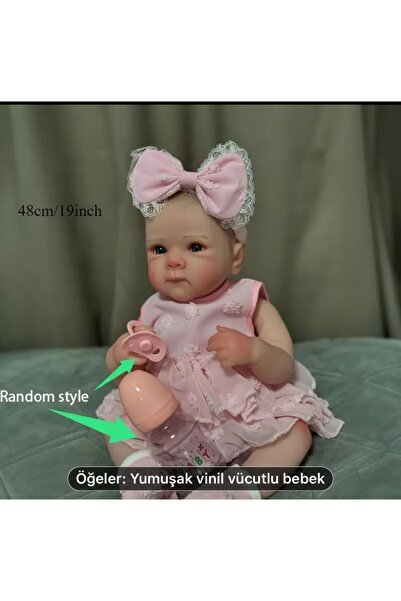 Kayra 48 Cm Silikon Reborn Gerçekçi Bebek