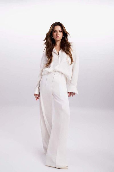 DeFacto Cămașă cu mânecă lungă Afra x Defacto Oversize Wide Fit, cu o singură buzunar, sezon nou