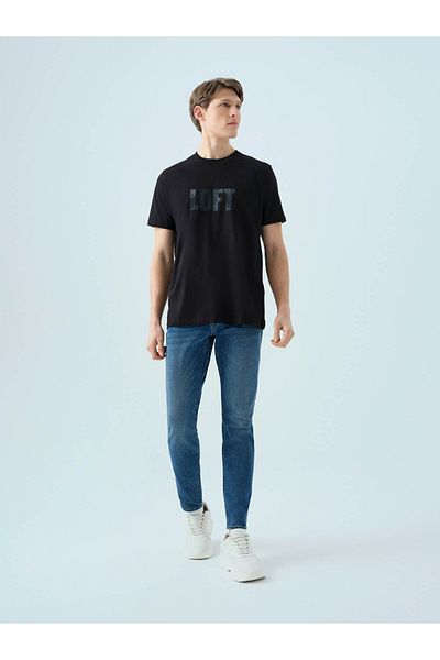 Loft Regular Fit Black Men's T-Shirt Lf2038460