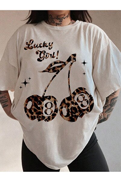 Jose Clothing Tricou imprimat cu mânecă scurtă cu croială supradimensionată