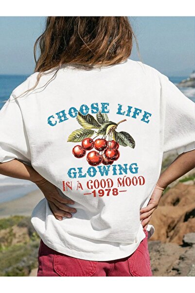 Jose Clothing Tricou imprimat cu mânecă scurtă cu croială supradimensionată