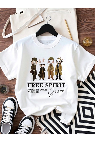 Jose Clothing Tricou imprimat cu mânecă scurtă cu croială supradimensionată