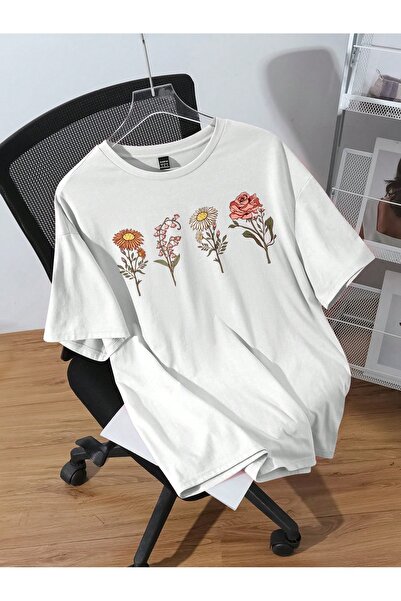 Jose Clothing Tricou imprimat cu mânecă scurtă cu croială supradimensionată