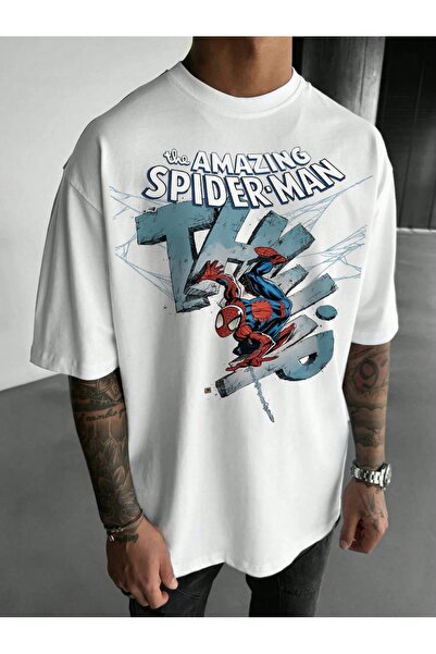 Jose Clothing Tricou imprimat cu mânecă scurtă cu croială supradimensionată