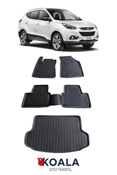 KoalaOtoTekstil Hyundai Ix 35 (2010-2015) 3d Havuzlu Paspas Ve Bagaj Havuzu
