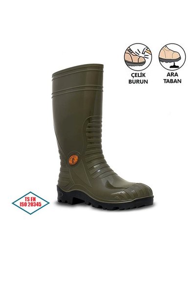 Kardelen İş Elbiseleri Palalı S5 Güvenlik Çizmesi - Çelik Burun ve Ara Taban, Su Geçirmez, Kaymaz, Dayanıklı İş Botu