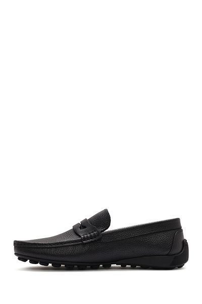 Derimod Men's Black Leather Casual Loafer 25Sfd7551Ft