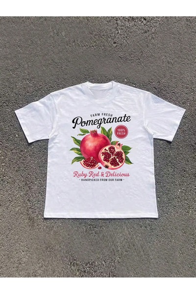 Jose Clothing Tricou imprimat cu mânecă scurtă cu croială supradimensionată