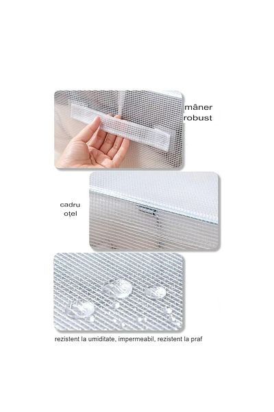 Flippy Foldable Storage Box, Flippy, Red, 66 L, Textile, 50x40x33 cm, Metal Frame, Transparent