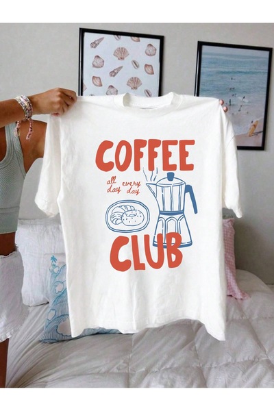 Jose Clothing Tricou imprimat cu mânecă scurtă cu croială supradimensionată