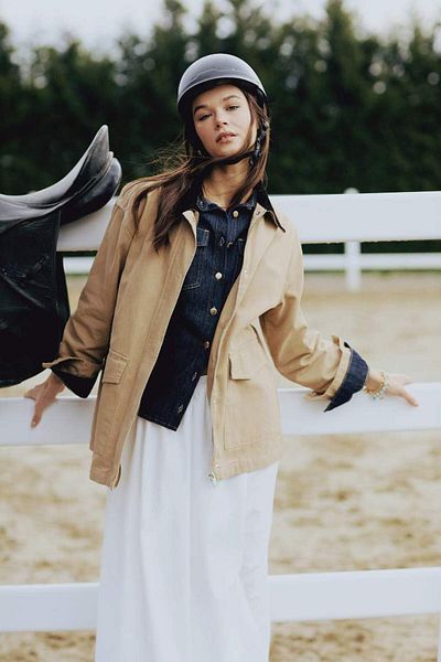 DeFacto New Season Regular Fit Contrast Collar Pocket Cotton Seasonal Jacket Coat